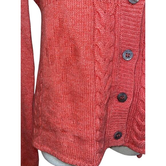 Sundance Women’s Sz PS Pink Button Front Cardigan Sweater Wool Alpaca Blend - Picture 2 of 11